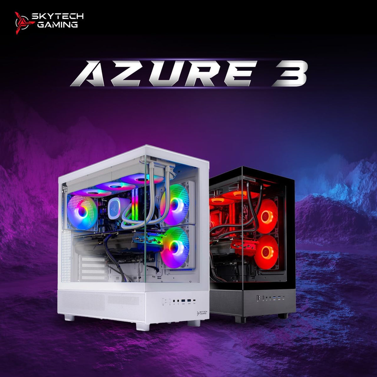 Skytech Gaming PC Desktop, Ryzen 7 9850X3D, RX 9070 XT, 32GB RAM, 2TB SSD