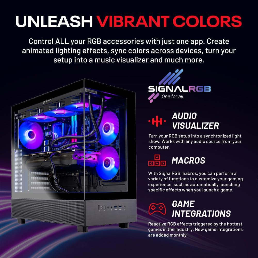 Skytech Gaming PC Desktop, Ryzen 7 9850X3D, RX 9070 XT, 32GB RAM, 2TB SSD