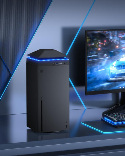 Cooling Fan Dust Proof for Xbox Series X Console with Colorful Light