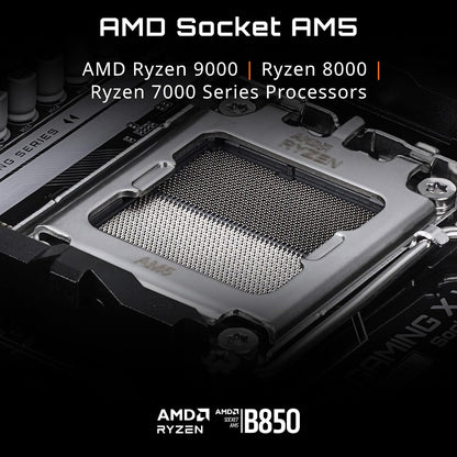 Micro Center AMD 7700X Processor with GIGABYTE B850 Gaming Wifi Motherboard