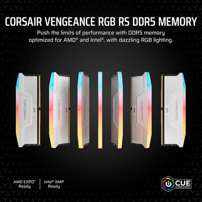 CORSAIR Vengeance RGB RS DDR5 32GB (2 X 16GB) up to 6000Mhz AMD Intel RAM