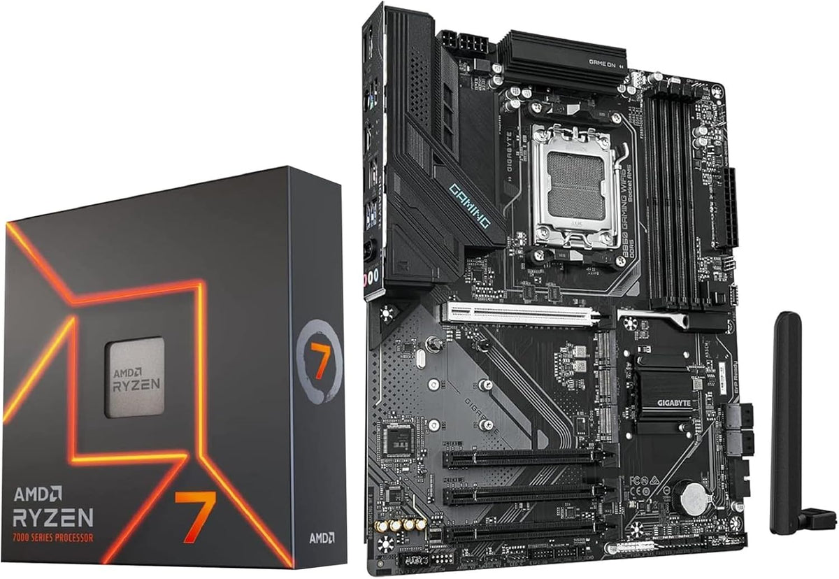 Micro Center AMD 7700X Processor with GIGABYTE B850 Gaming Wifi Motherboard