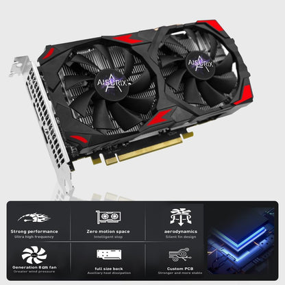 AISURIX RX 580 8GB GDDR5 Graphics Card 2*HDMI/1*DP Gaming GPU