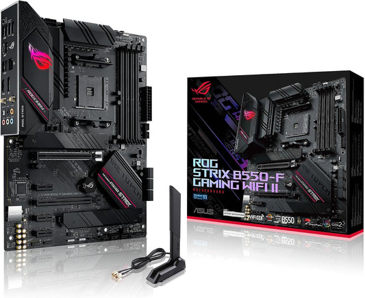 Asus ROG Strix B550-F Gaming Wifi II AMD AM4 (3Rd Gen Ryzen) ATX DDR4 Gaming Motherboard (Pcie 4.0, Wifi 6E, 2.5Gb LAN, BIOS Flashback, HDMI 2.1, Addressable RGB Header and Aura Sync)