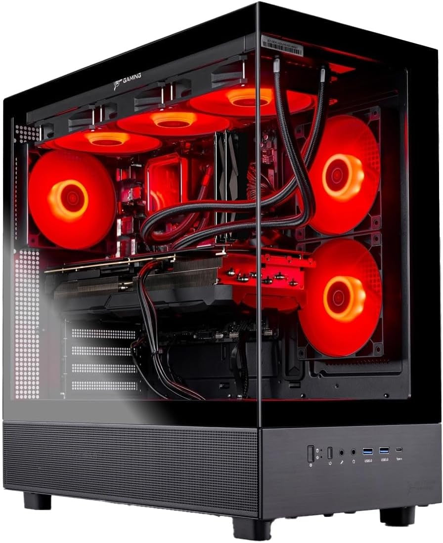 Skytech Gaming PC Desktop, Ryzen 7 9850X3D, RX 9070 XT, 32GB RAM, 2TB SSD
