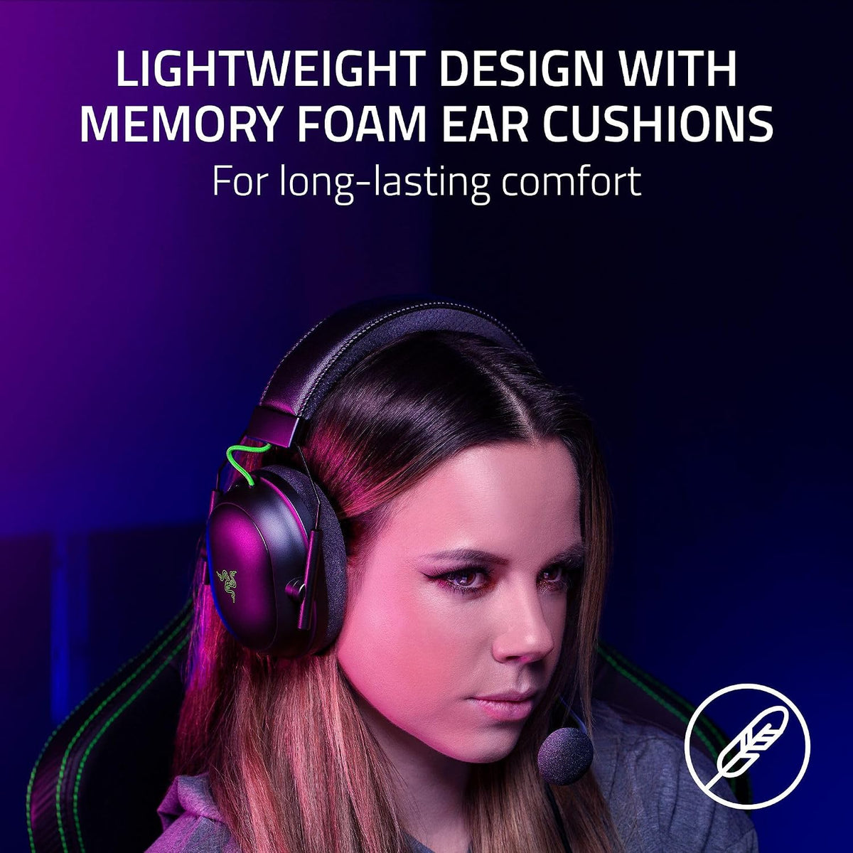 Razer Blackshark V2 X Gaming Headset: 7.1 Surround Sound - 50Mm Drivers - Memory Foam Cushion - for PC, PS4, PS5, Switch - 3.5Mm Audio Jack - Black