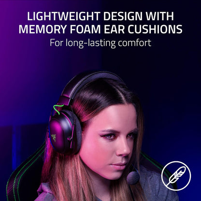 Razer Blackshark V2 X Gaming Headset: 7.1 Surround Sound - 50Mm Drivers - Memory Foam Cushion - for PC, PS4, PS5, Switch - 3.5Mm Audio Jack - Black
