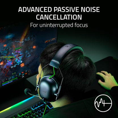 Razer Blackshark V2 X Gaming Headset: 7.1 Surround Sound - 50Mm Drivers - Memory Foam Cushion - for PC, PS4, PS5, Switch - 3.5Mm Audio Jack - Black