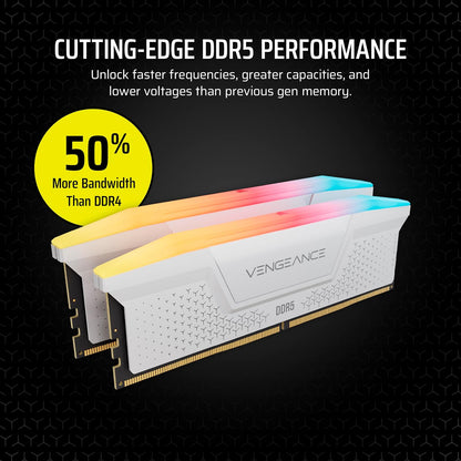 CORSAIR Vengeance RGB RS DDR5 32GB (2 X 16GB) up to 6000Mhz AMD Intel RAM
