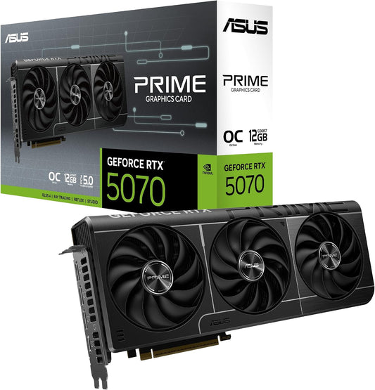 ASUS Prime Geforce RTX 5070 12GB GDDR7 OC Edition Gaming Graphics Card